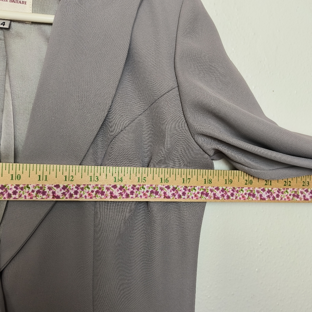 Elegant Gray Women's Blazer Coat Size 4 Vintage Y2K - Picture 11 of 16